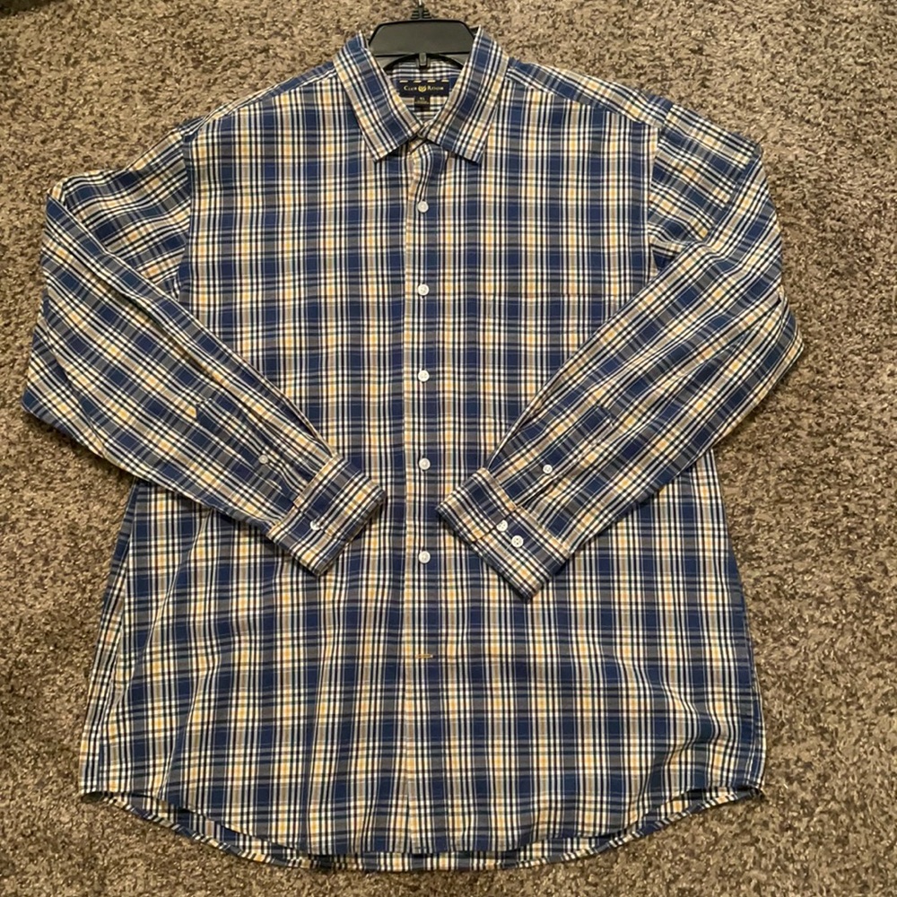 Men’s club room button up shirt